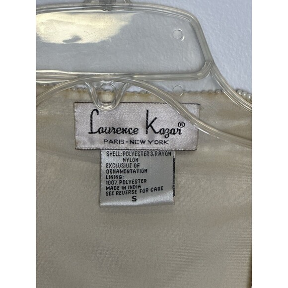 Vintage Beaded Sequins Lace Glam Sheath Wedding Bride Cocktail Dress Sz Small - Picture 16 of 16